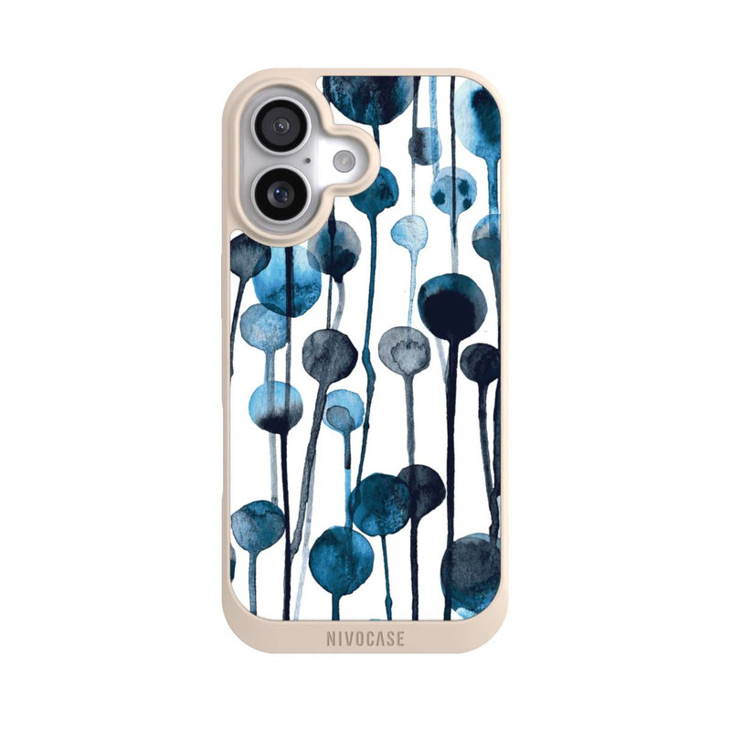 iPhone 17 NIVOpure Tropfende Punkte blau