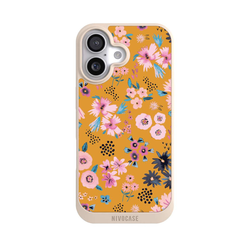 iPhone 17 NIVOpure Kleine Blumen senfgelb