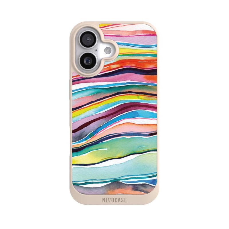 iPhone 17 NIVOpure Aquarell Achatschichten