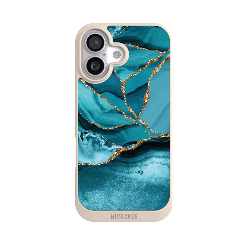iPhone 17 NIVOpure Eisblaue Marmor Landschaft