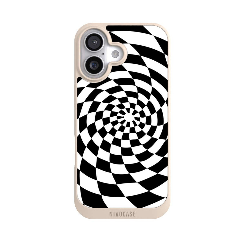 iPhone 17 NIVOpure Schwarz-Weiß Illusion