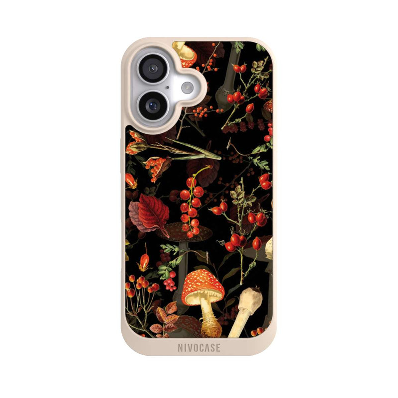 iPhone 17 NIVOpure Pilzmuster Schwarz