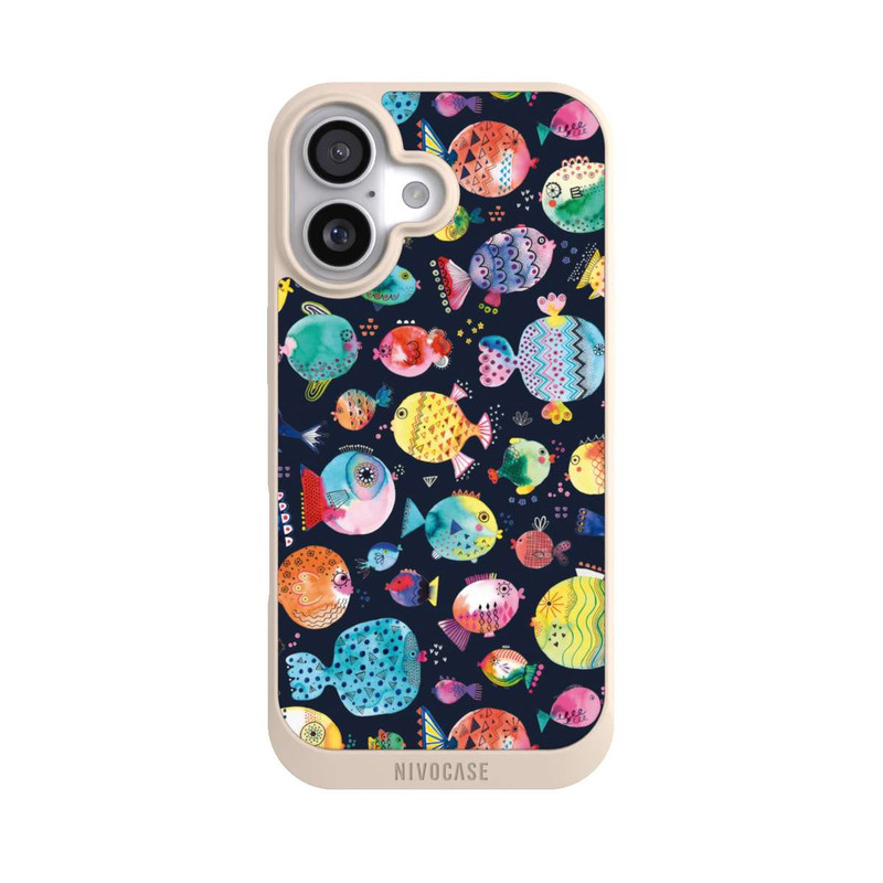 iPhone 17 NIVOpure Strandkugelfische Kinder Marineblau