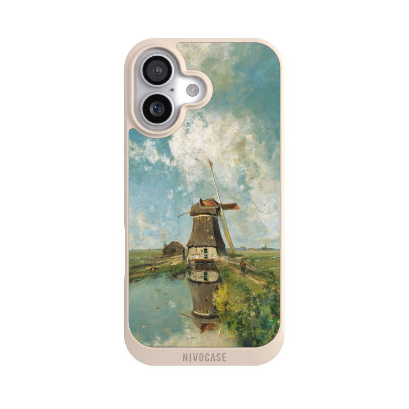 iPhone 17 NIVOpure A Windmill on a Polder Waterway
