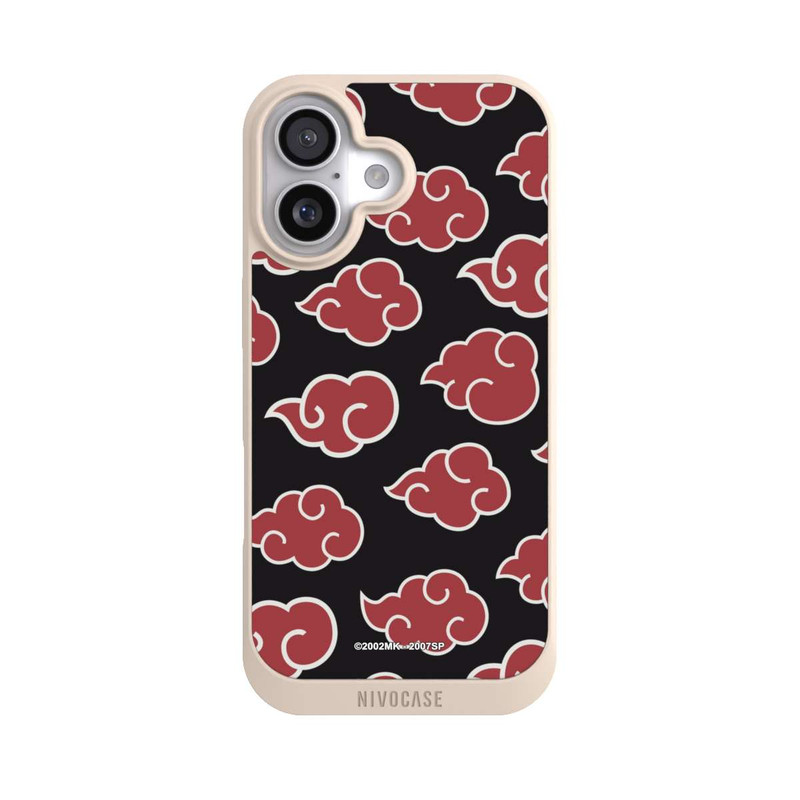 iPhone 17 NIVOpure Akatsuki Pattern Black Big