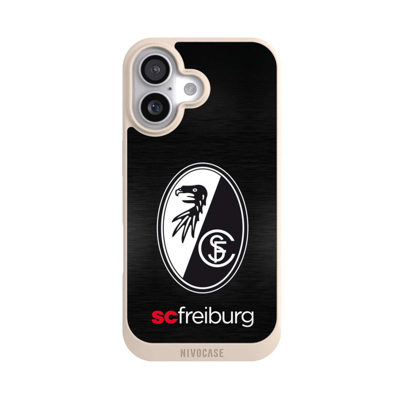 iPhone 17 NIVOpure  Kratzen Metall Hintergrund mit dem Schriftzug  Horizontal SC Freiburg