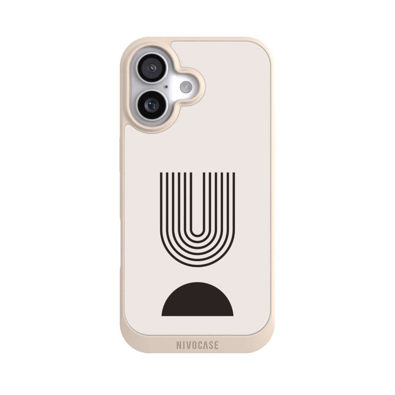 iPhone 17 NIVOpure Moderne Kunst Schwarze Linien