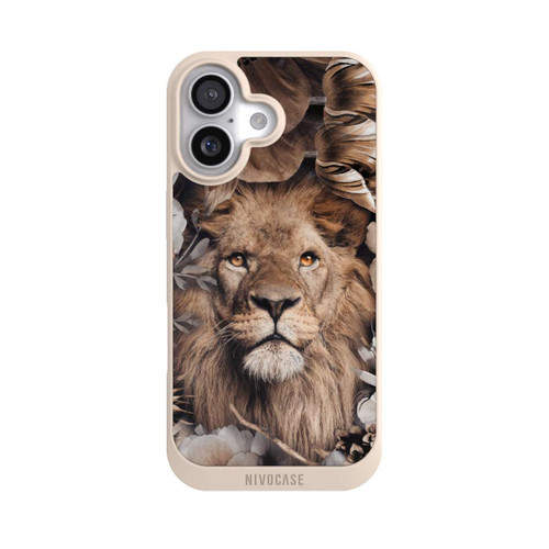  NIVOpure Löwe Blumenrahmen Beige