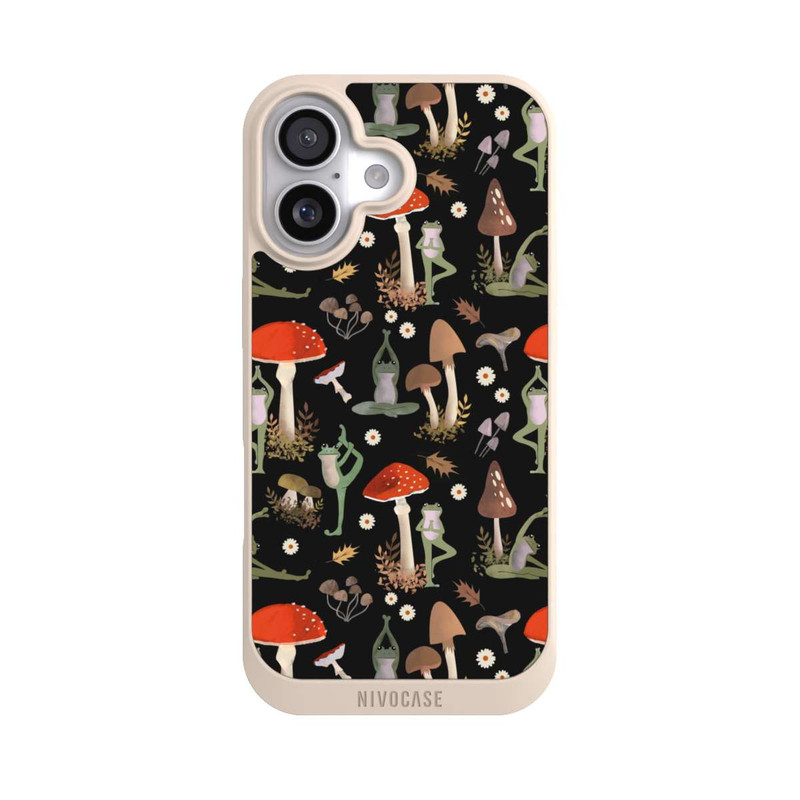iPhone 17 NIVOpure Yoga-Frösche mit Pilzen