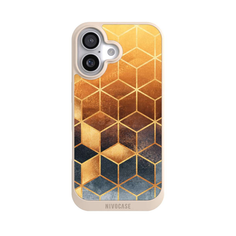 iPhone 17 NIVOpure Würfel goldener Farbverlauf
