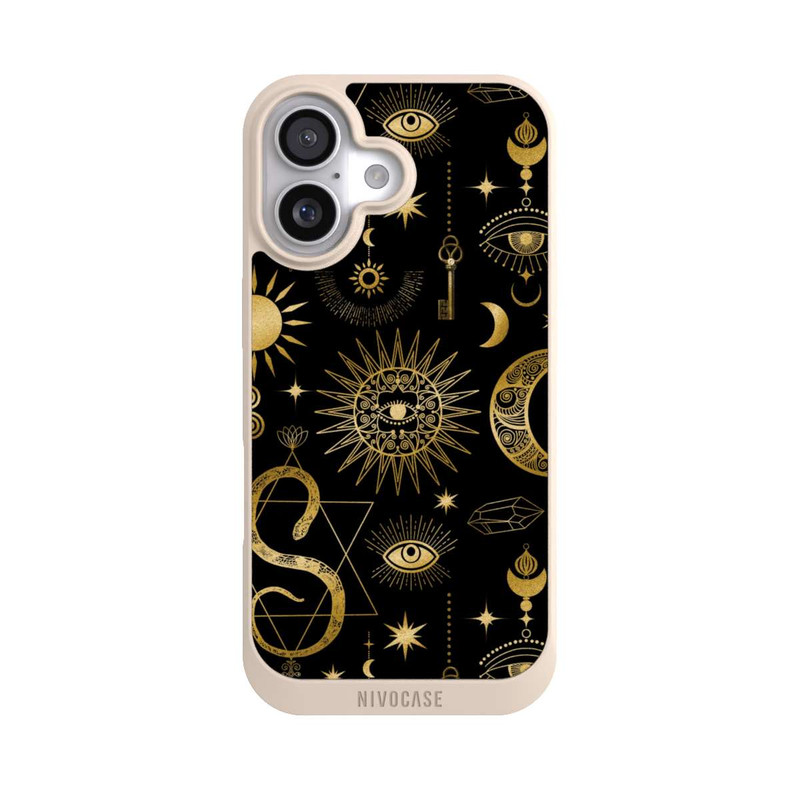 iPhone 17 NIVOpure Himmlische Sonne und Mond Steampunk