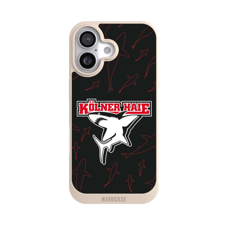iPhone 17 NIVOpure Haie Muster Rot