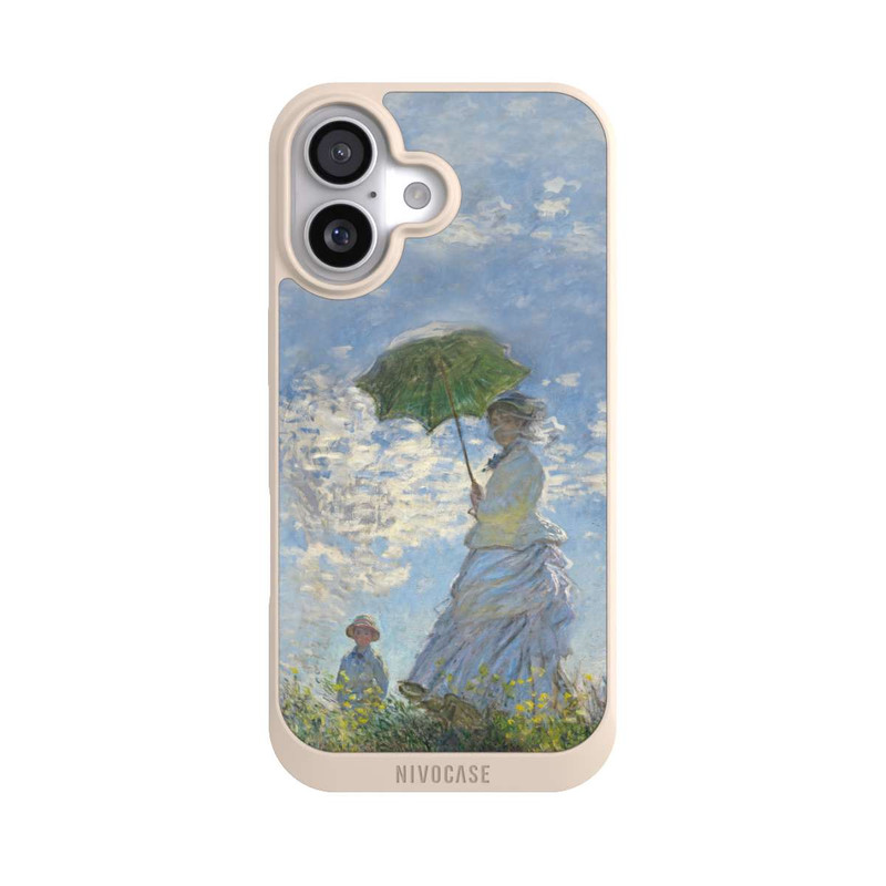 iPhone 17 NIVOpure Frau mit Sonnenschirm - Monet