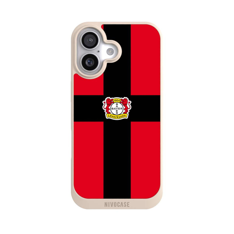 iPhone 17 NIVOpure Bayer 04 Leverkusen Schwarzes Kreuz auf Rot