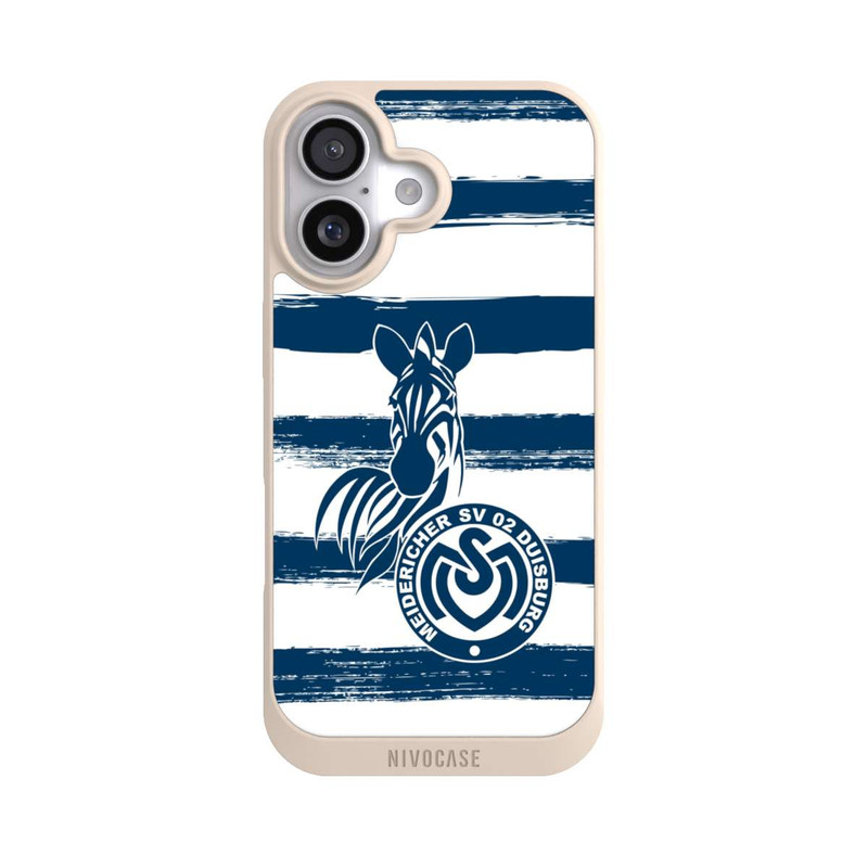 iPhone 17 NIVOpure MSV Duisburg Blau Weiß Gestreift