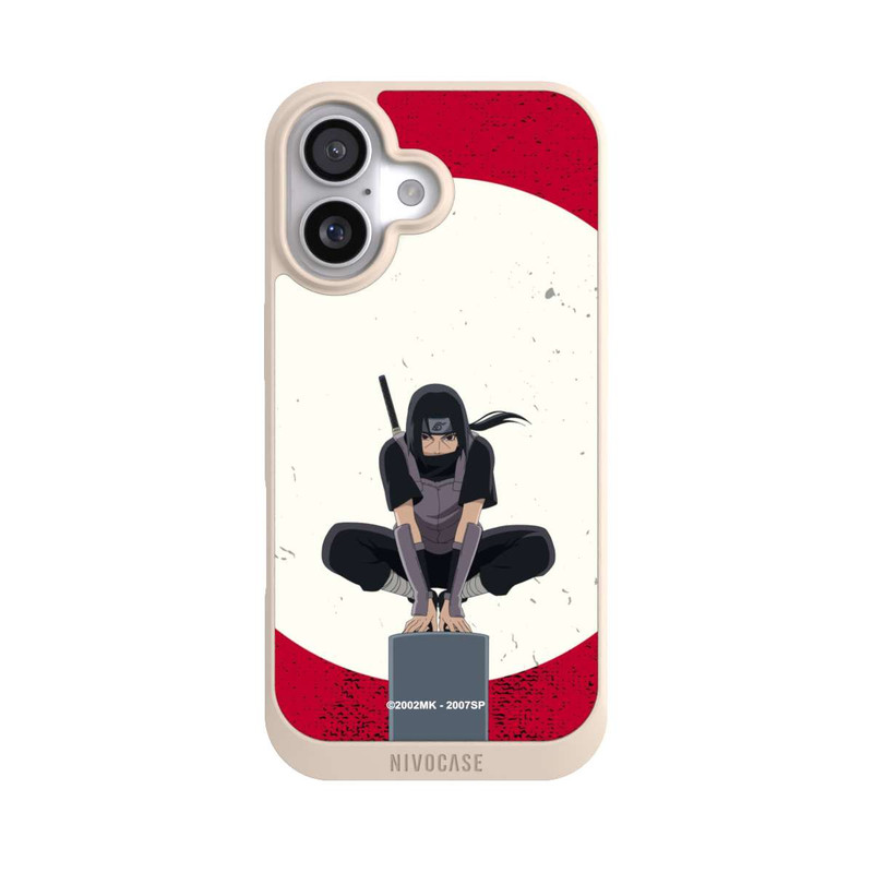 iPhone 17 NIVOpure Itachi Uchiha Symbol Roter Hintergrund