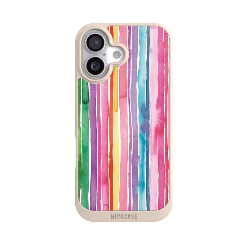 iPhone 17 NIVOpure Camouflage Regenbogenstreifen
