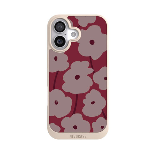  NIVOpure Minimalistische Blumen Bordeaux