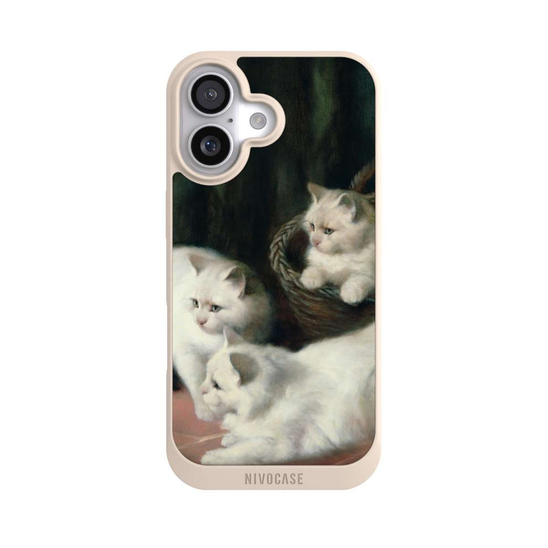 iPhone 17 NIVOpure Three White Angora Kittens