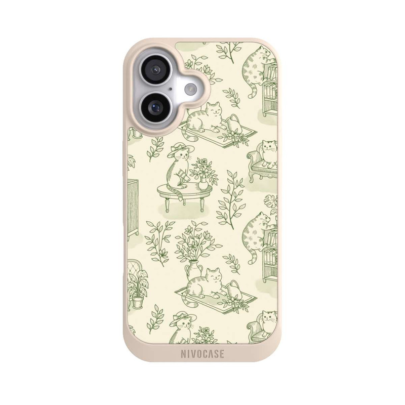 iPhone 17 NIVOpure Chonky Cats Toile de Jouy