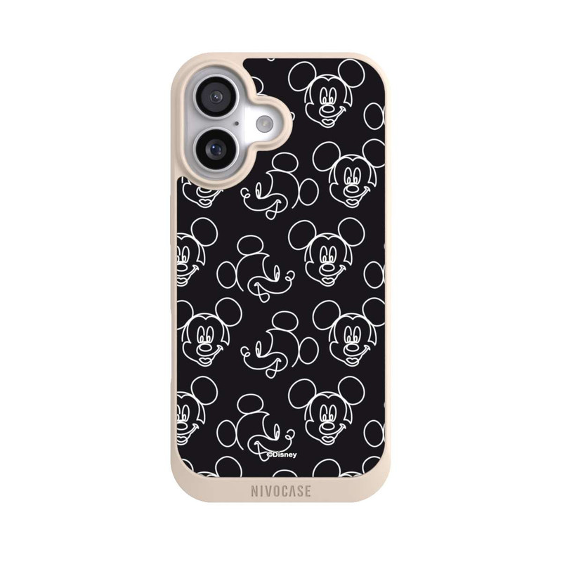iPhone 17 NIVOpure Disney Mickey Muster Schwarz