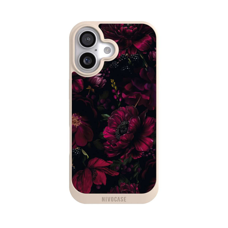 iPhone 17 NIVOpure Dunkle Rote Blumen Liebe