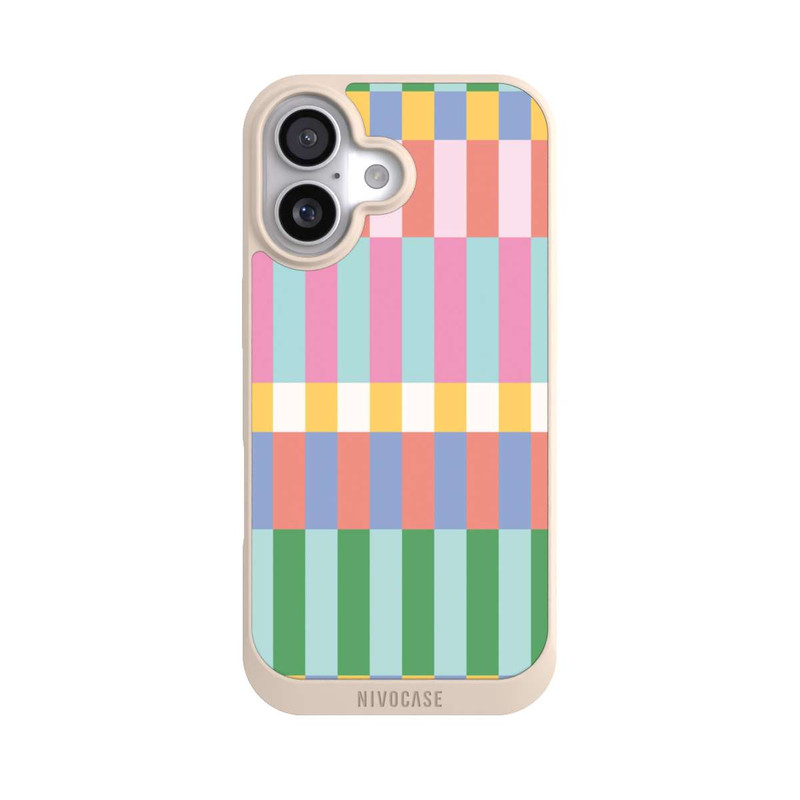 iPhone 17 NIVOpure Checked Theme Pastel