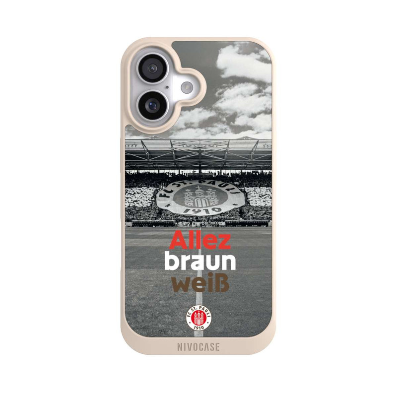 iPhone 17 NIVOpure FC St. Pauli Allez braun weiss