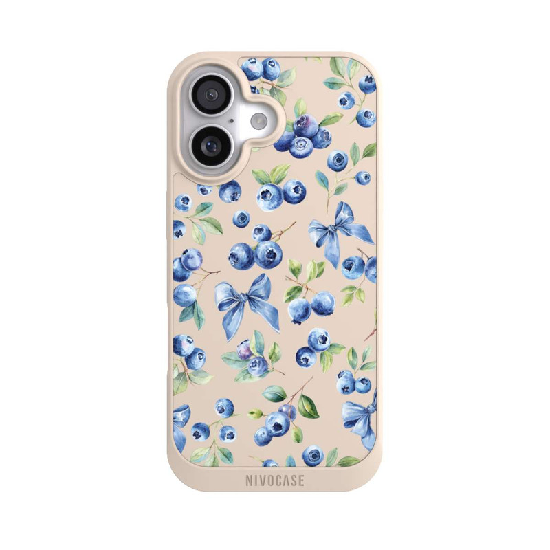 iPhone 17 NIVOpure Blaubeere Schleifen Transparent mit KI