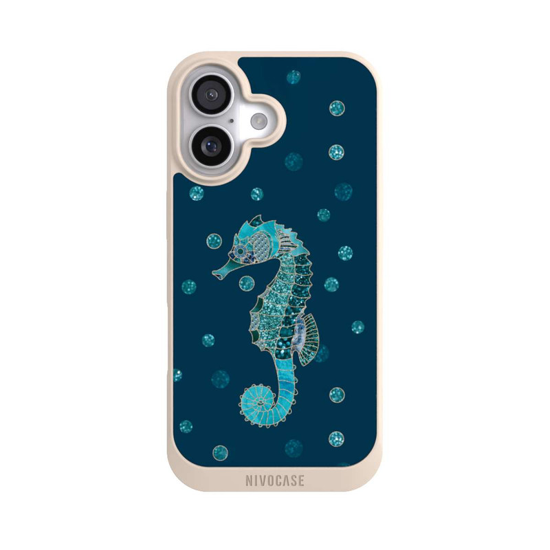 iPhone 17 NIVOpure Glamour Sea Horse Art