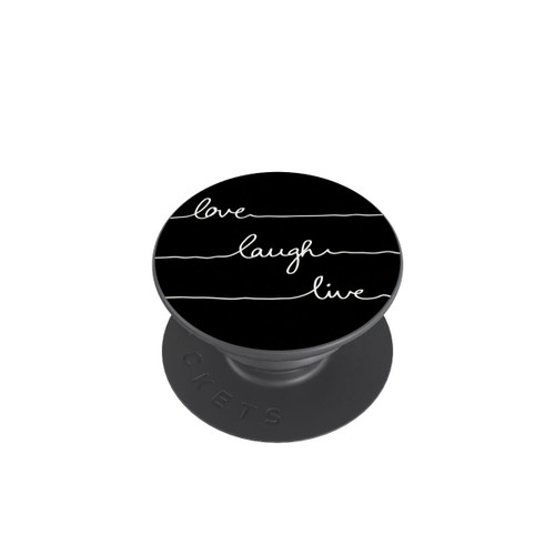 PopGrip Love Laugh Live blanc/noir