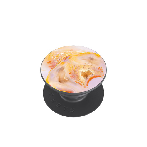  PopGrip Orangefarbener Glitzer Marmorlook