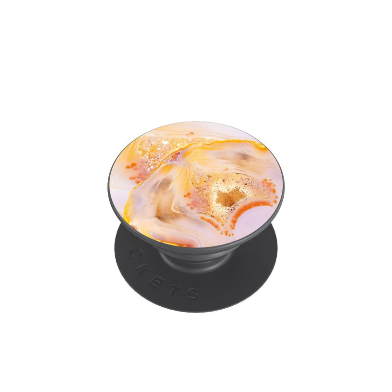  PopGrip Orangefarbener Glitzer Marmorlook