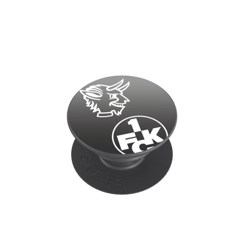  PopGrip Teufelskopf FCK auf Schwarz
