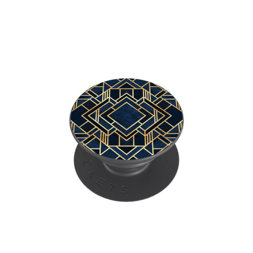  PopGrip Kunst Deko Blau Golddruck