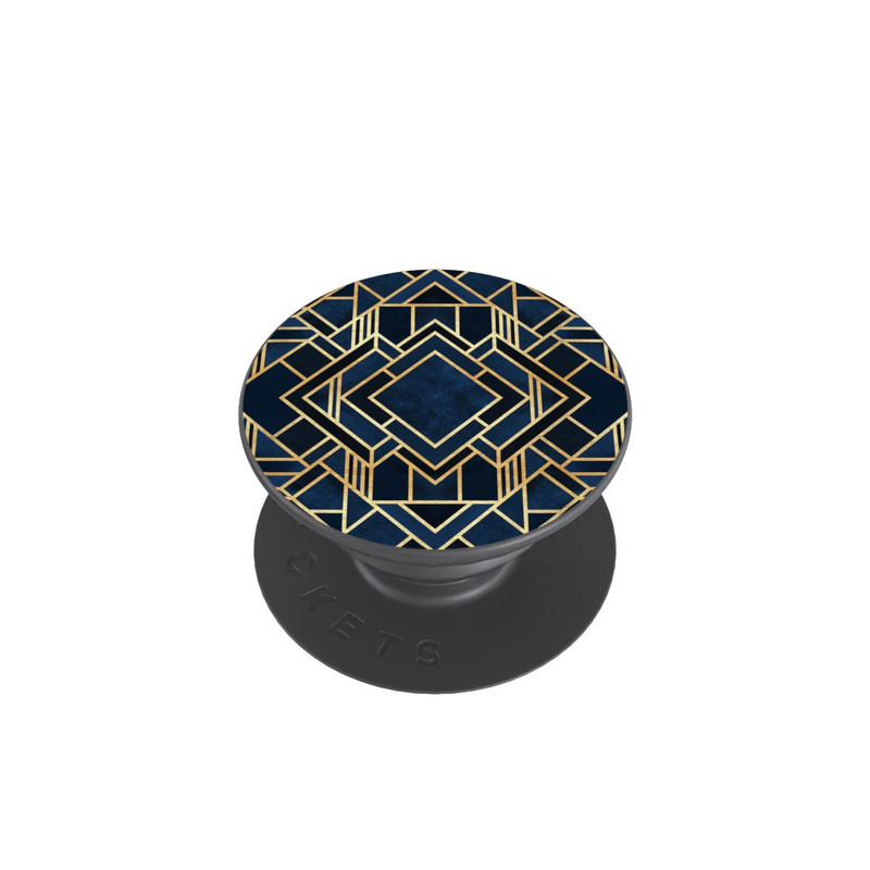  PopGrip Impression Art Déco Bleu Or