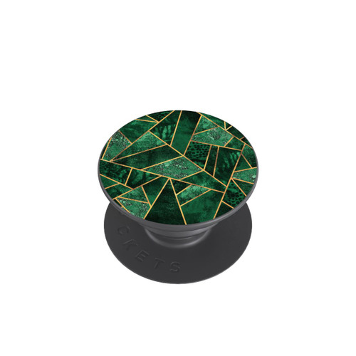  PopGrip Deep Emerald Gold Print