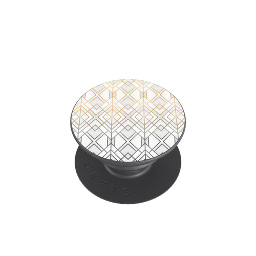  PopGrip Gold und Grauer Geo Golddruck
