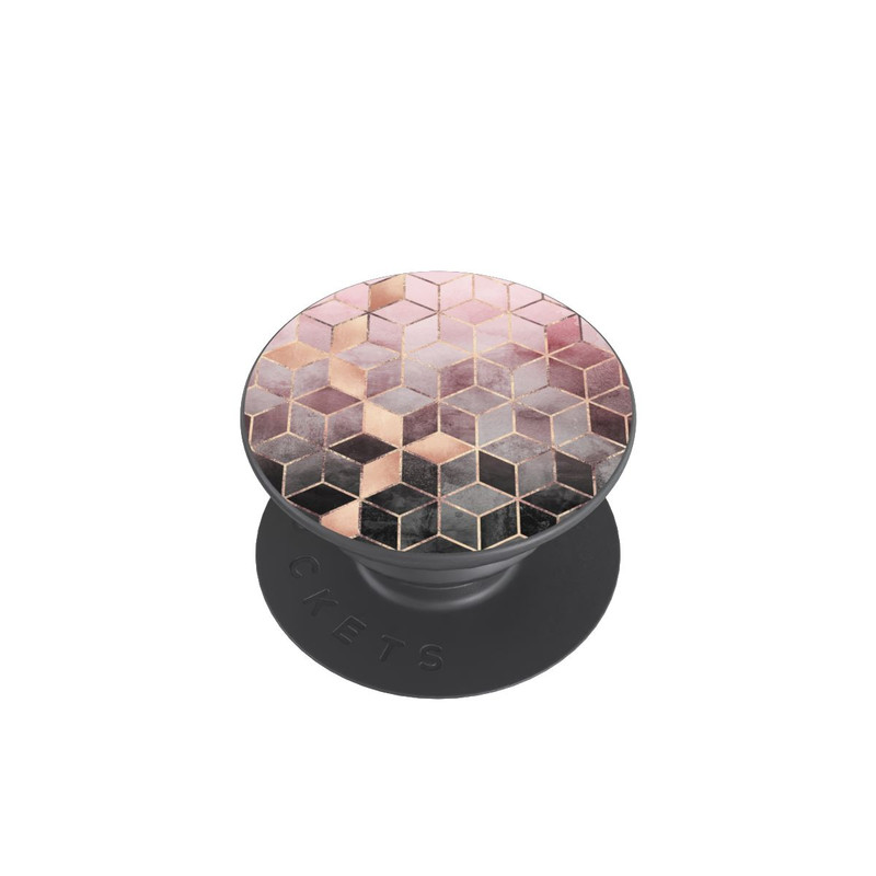  PopGrip Imprimé Cubes Dégradés Gris Rose