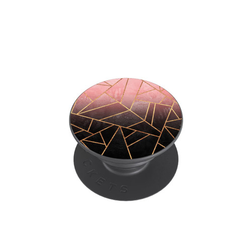  PopGrip Pinker und Schwarzer Stein Gold Druck