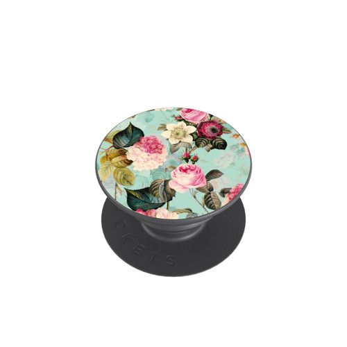  PopGrip Roses en papier peint turquoise