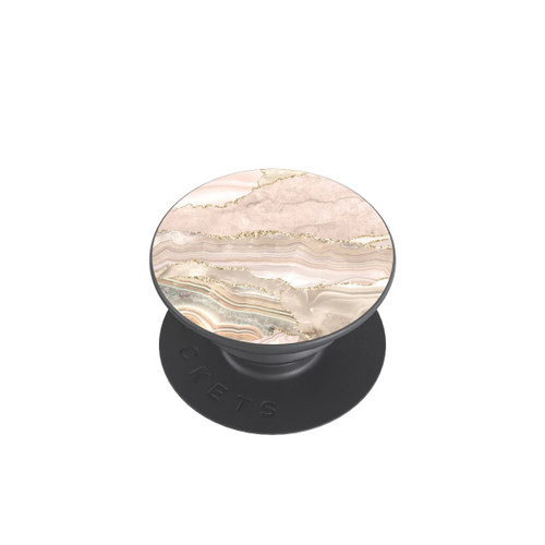  PopGrip Marmor rosa-goldene Streifen