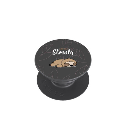  PopGrip Just Do It Slowly Sloth Grey