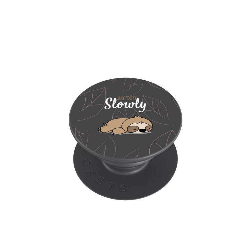  PopGrip Just Do It Slowly Sloth Grey