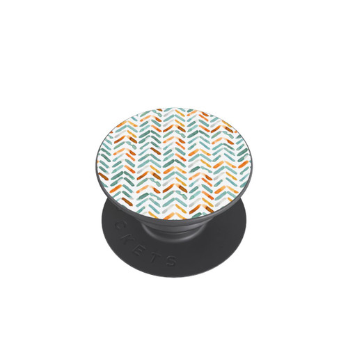  PopGrip Elegantes Herbstchevron Blau Orange
