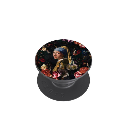  PopGrip Fille avec une boucle d'oreille en perles Roses