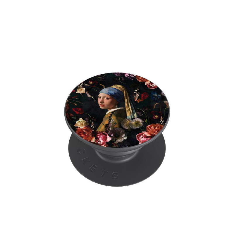  PopGrip Fille avec une boucle d'oreille en perles Roses