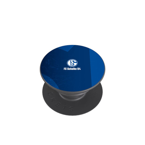  PopGrip Schalke 04 Blauer Hintergrund Mit Logo
