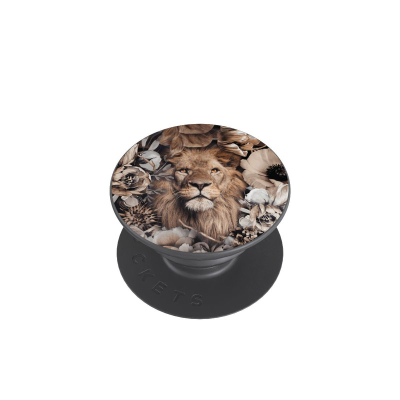  PopGrip Löwe Blumenrahmen Beige