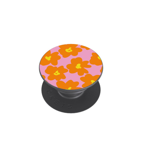  PopGrip Retro Blumenmuster Pink und Orange